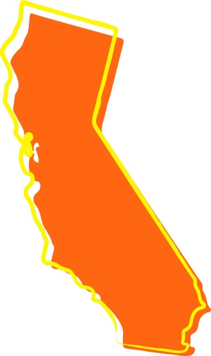 Outline of the state of California