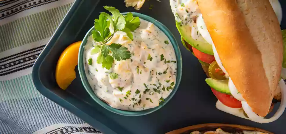 Peachy Cilantro Mayo Sauce