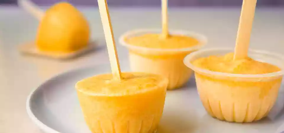 California Cling Peach Frozen Peach-Sicle Snack Cups