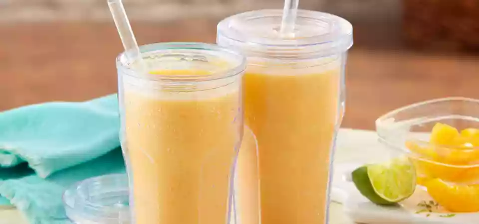 California Cling Peach & Ginger Smoothie